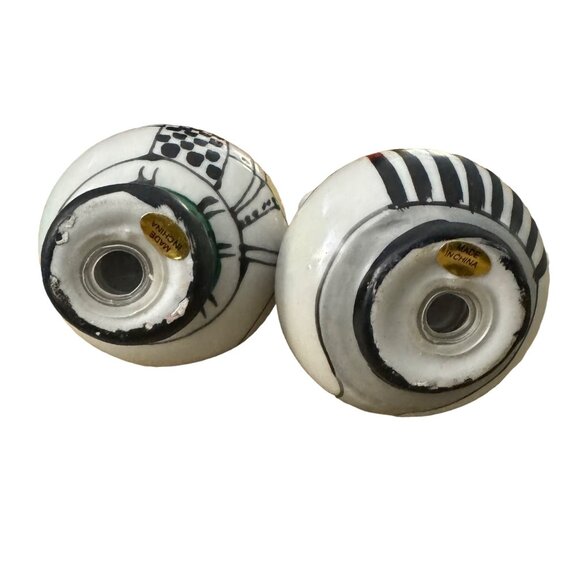 Vintage Chef Salt and Pepper Shakers with Tray‎ Ceramic Collectible - Picture 6 of 10